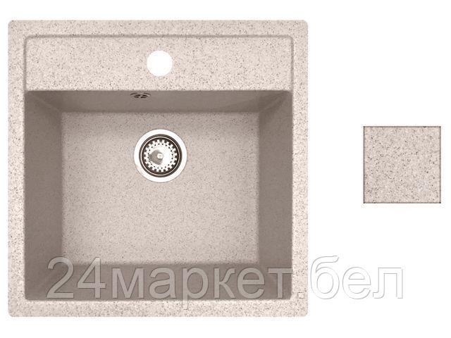 Мойка кухонная из искусственного камня STAR гранит 510х505 mm, AV Engineering