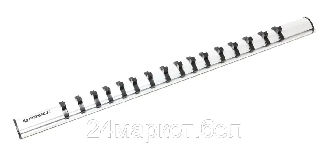 FORSAGE Планка-держатель магнитная для головок 1/4" на 16 предметов, в блистере Forsage F-819206M