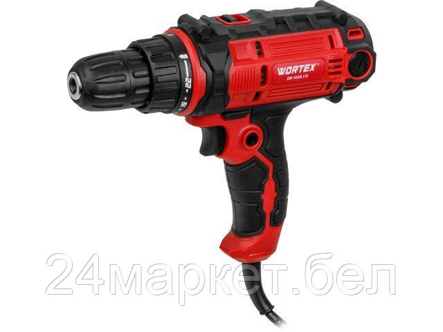 Дрель-шуруповерт WORTEX DR 1025-1 D в кор. 300 Вт, 50 Нм, 2 скор. (Быстрозажимной патрон 10 мм, длина шнура 4 метра) 1318793