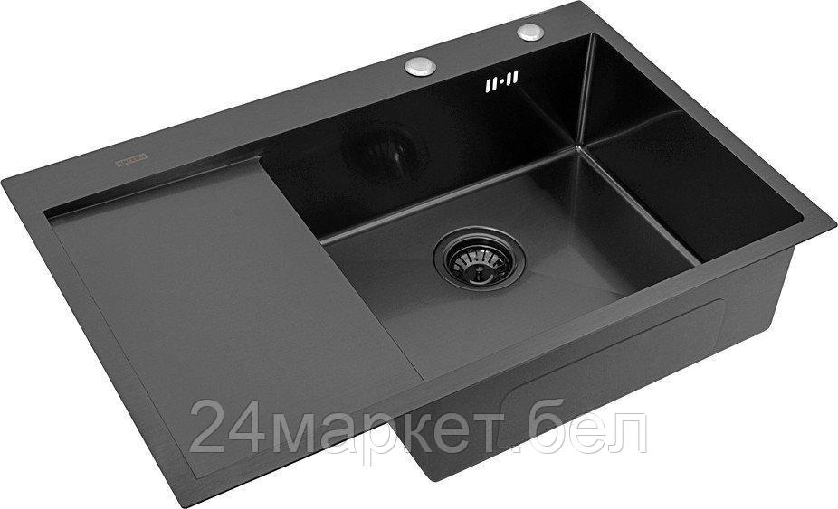Кухонная мойка ARFEKA ECO AR 780*500 R BLACK PVD NANO