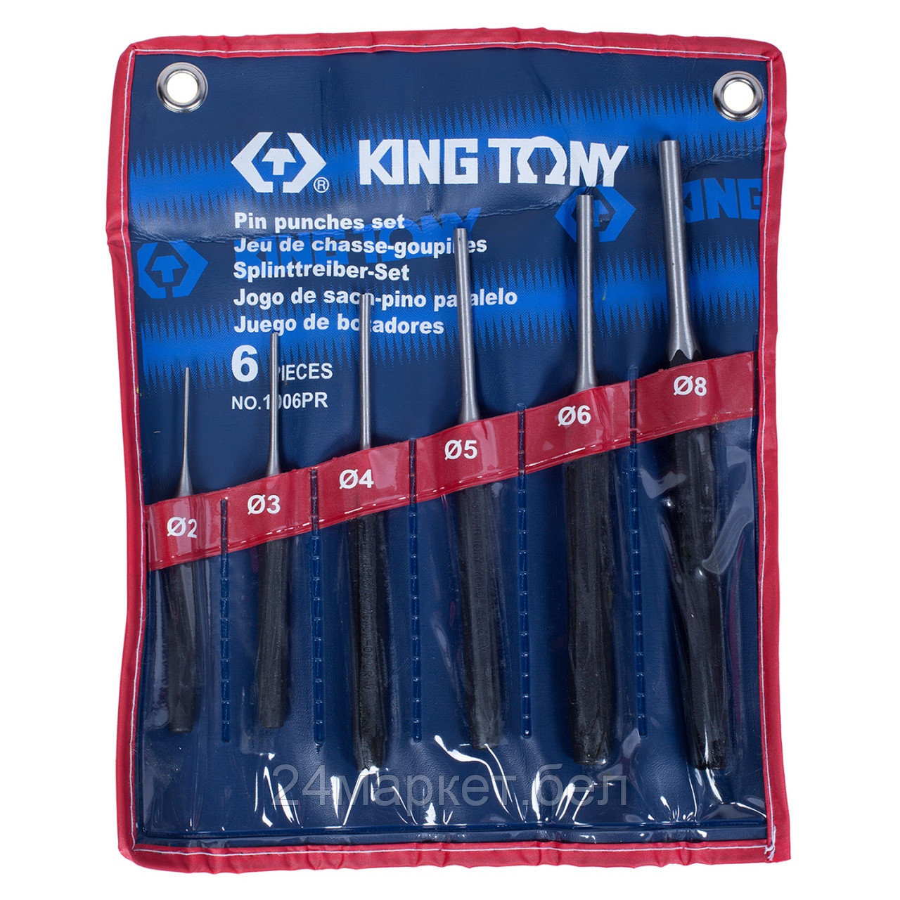 KING TONY 1006PR KING TONY Набор выколоток, 6 предметов, 1006PR