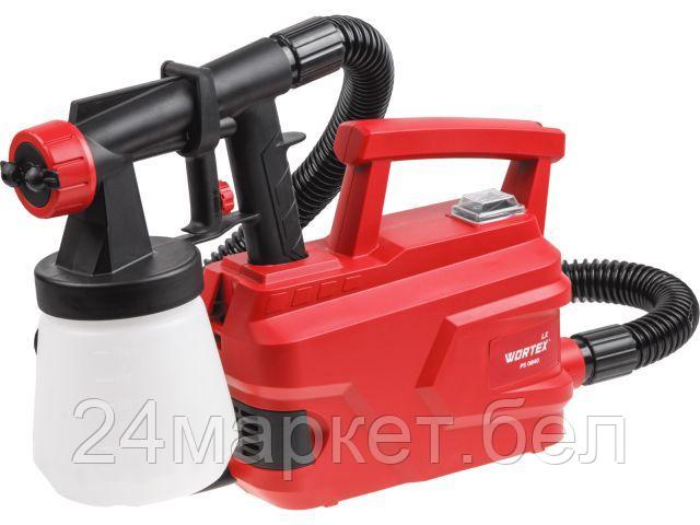 Краскораспылитель электрический WORTEX LX PS 0840 в кор. 500 Вт, 750 мл/мин, 0.7 л бак (2.6 мм сопло, 50 DIN, выносной компрессор) 1325732
