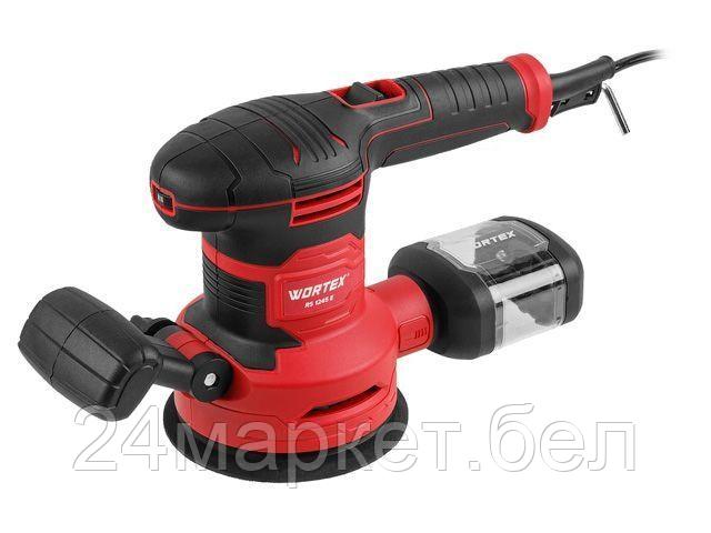 Эксцентриковая шлифмашина WORTEX RS 1245 E в кор. (430 Вт, 125 мм, 7000-14000 об/мин, амплитуда колебаний 2 мм, регул. об., доп. рукоятка.) 1333395
