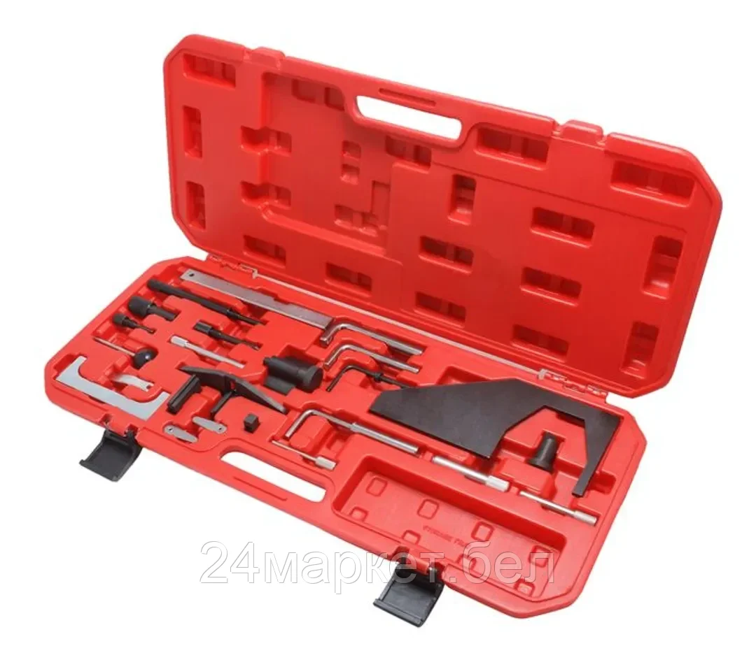 FORSAGE Набор фиксаторов для обслуживания двигателей Ford, Mazda 24пр(1.3,1.4,1.6,1.7,1.8,2.0,2.3 16V; 1.6D,1.8D/TD,1.8TDDI,2.0TDCI, 2.5D/DI/TURBO/TCI)в кейсе Forsage F-04A2050