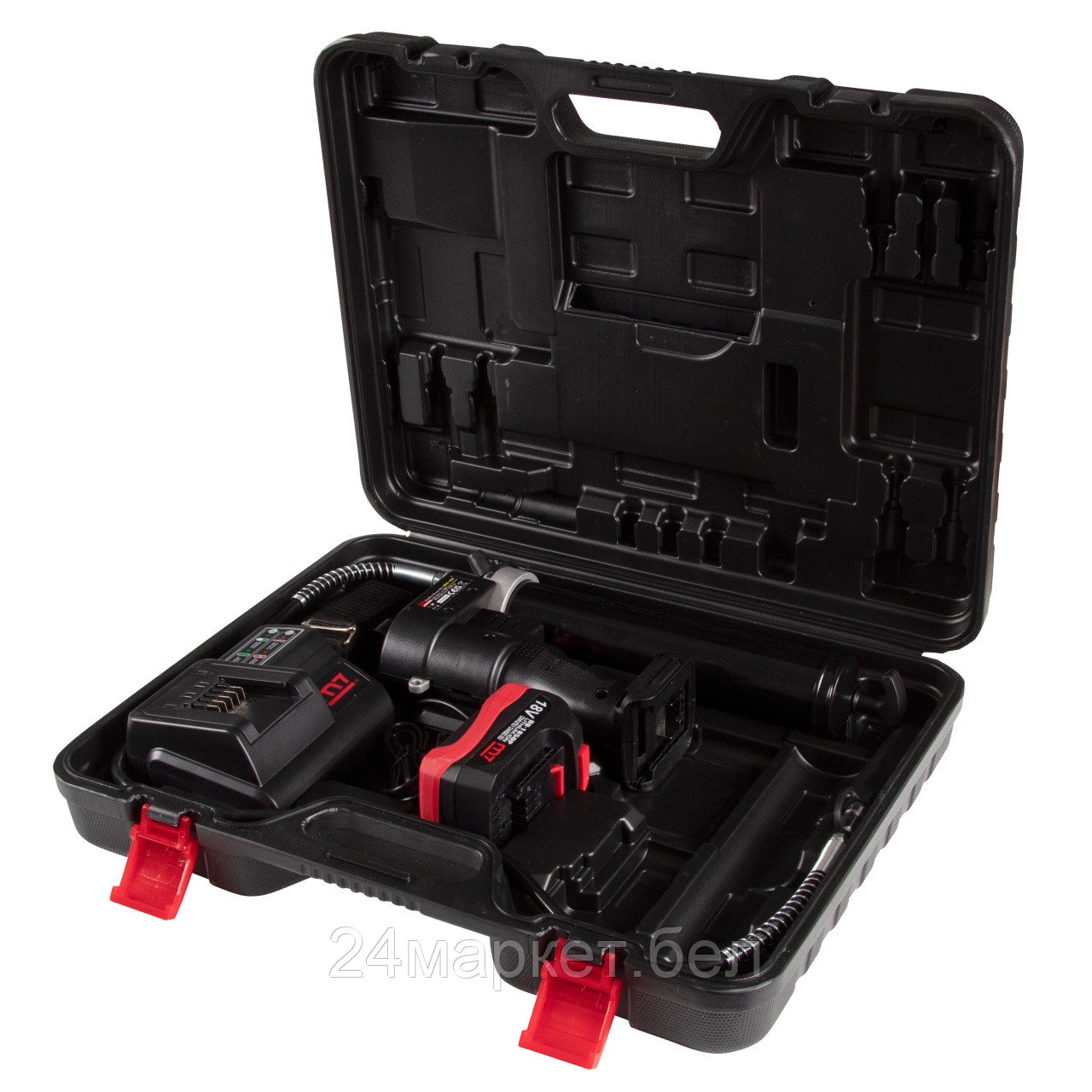 MIGHTY SEVEN DGG-102A1 MIGHTY SEVEN Шприц плунжерный 400 мл, аккумуляторный, 3 предмета, кейс