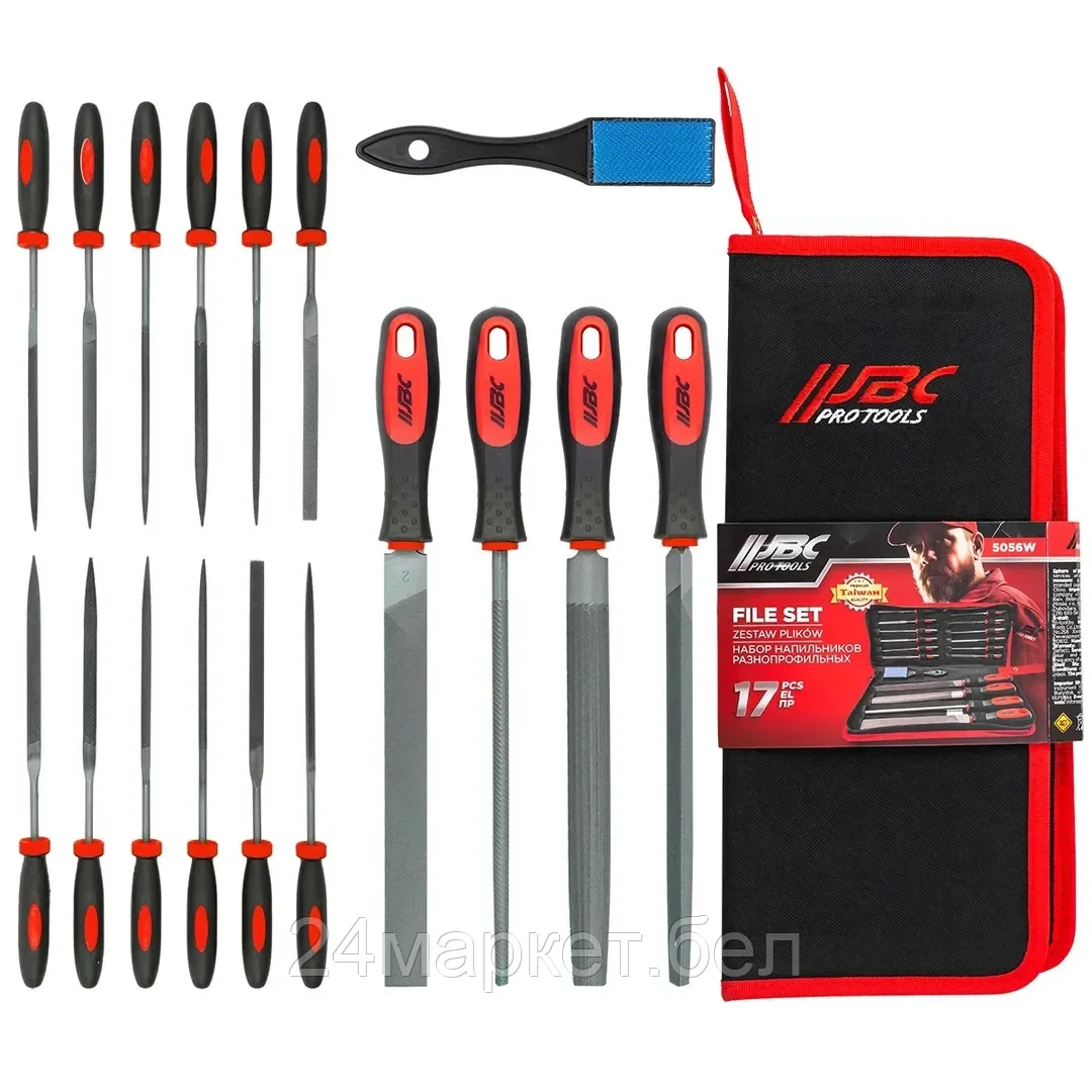 JBC-5056W JBC Набор напильников разнопрофильных, 17шт