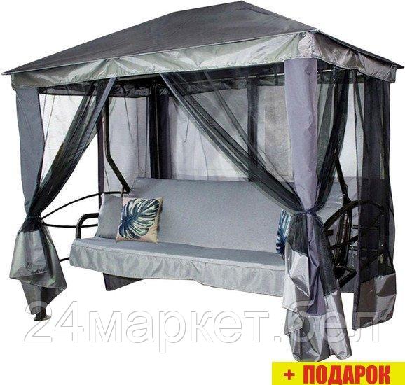 Садовые качели МебельСад Сиеста Премиум (графит)