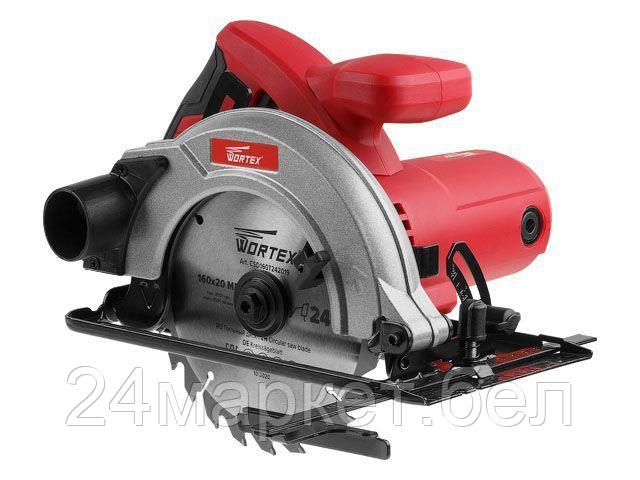 WORTEX Китай Циркулярная пила WORTEX CS 1612 в кор. (1200 Вт, 160х20 мм, до 52 мм)