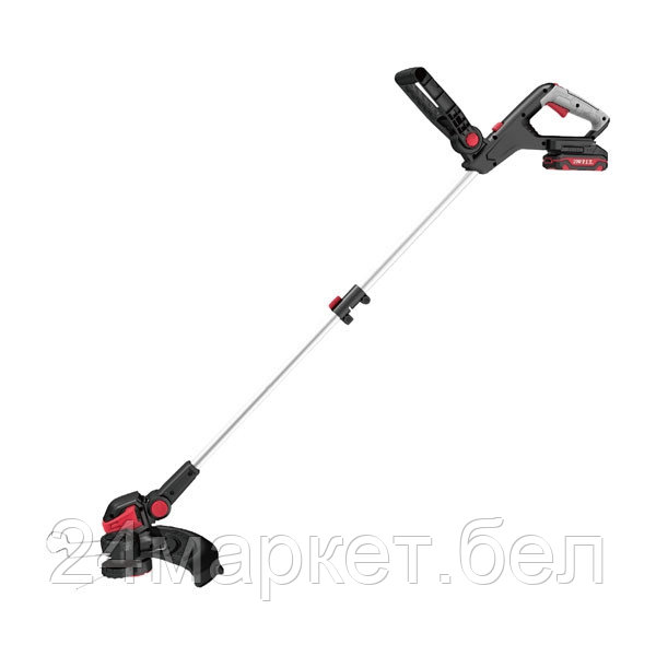 Триммер аккум. P.I.T. PTR20H-300A/1 (20В, O300мм, леска 1,6мм*5,3м, 1акб, ЗУ, телескоп, колеса)