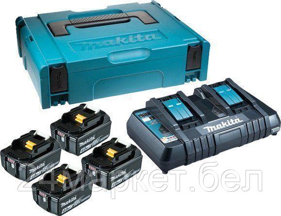 Аккумулятор с зарядным устройством Makita BL1850B + DC18RD (18В/5.0 а*ч + 18В)