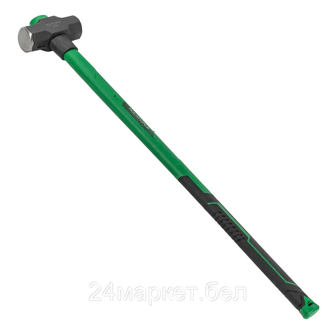 RF-T7706 RockFORCE Кувалда с фиберглассовой ручкой и резиновой противоскользящей накладкой (2700г,L ручки-800мм)