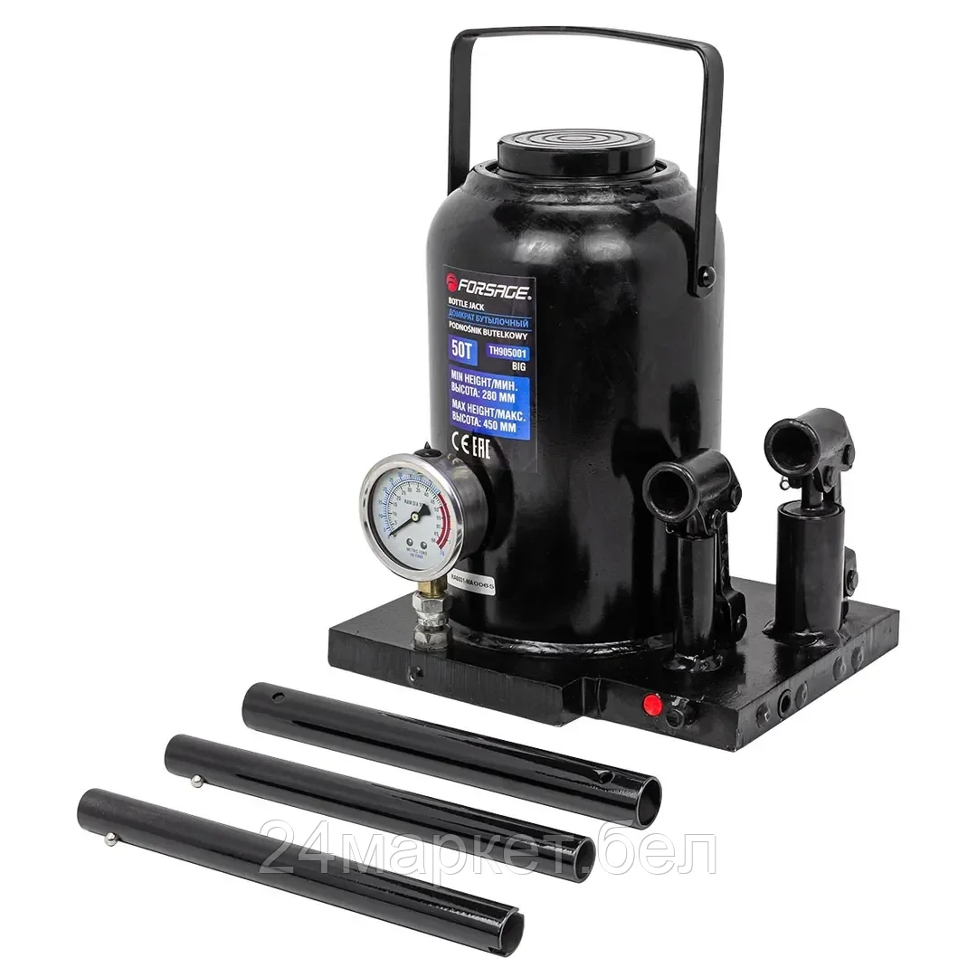 Бутылочный домкрат FORSAGE F-TH905001 BIG 50т