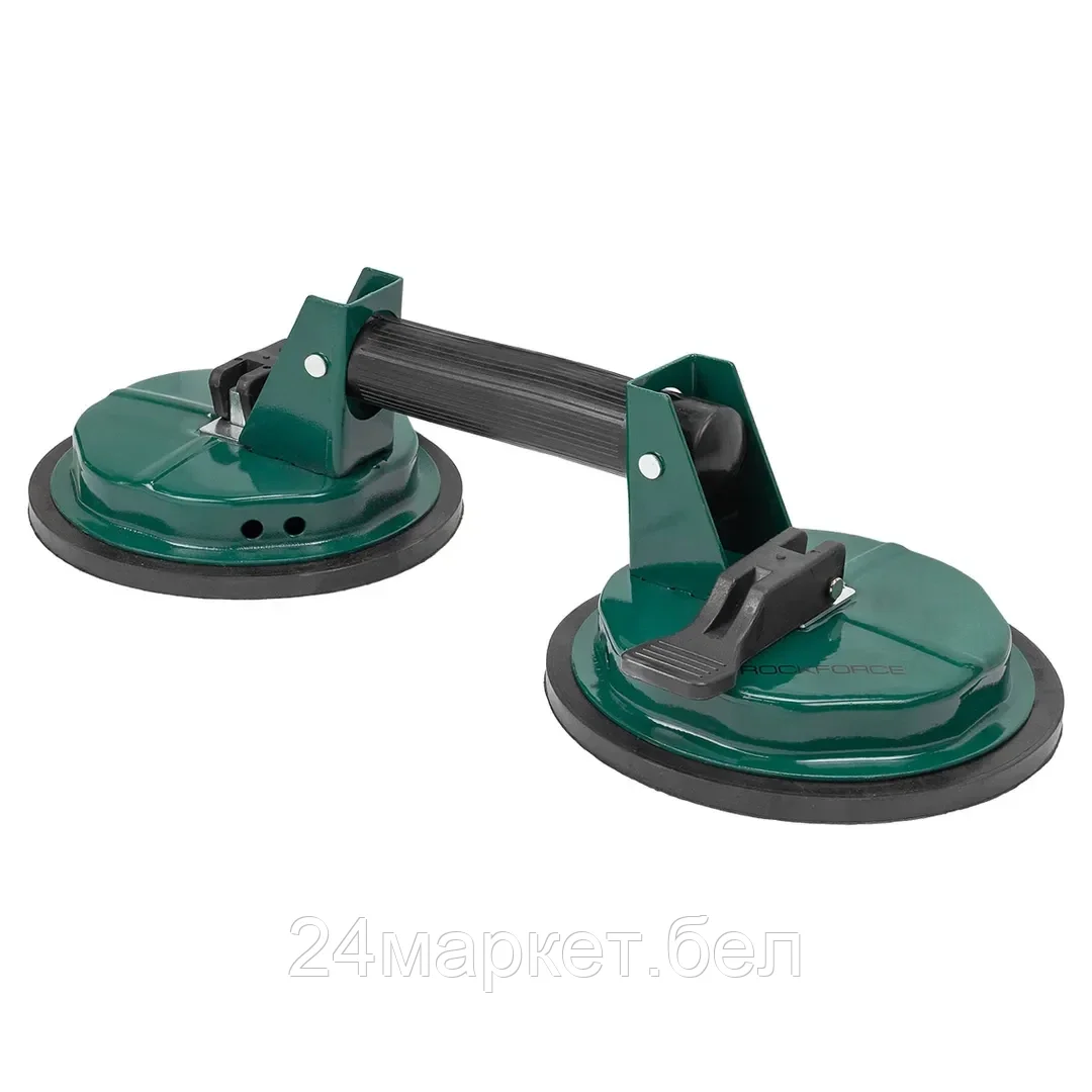 RF-63404 RockFORCE Съемник стекол двухзажимной с присосками (диам. 150мм, алюминий)