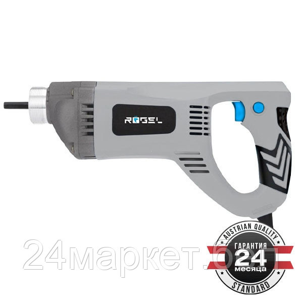 Вибратор для бетона электрический ROGEL, 1100 Вт, 3100 об/мин, приводной вал 1.5 м (CVR-1511)