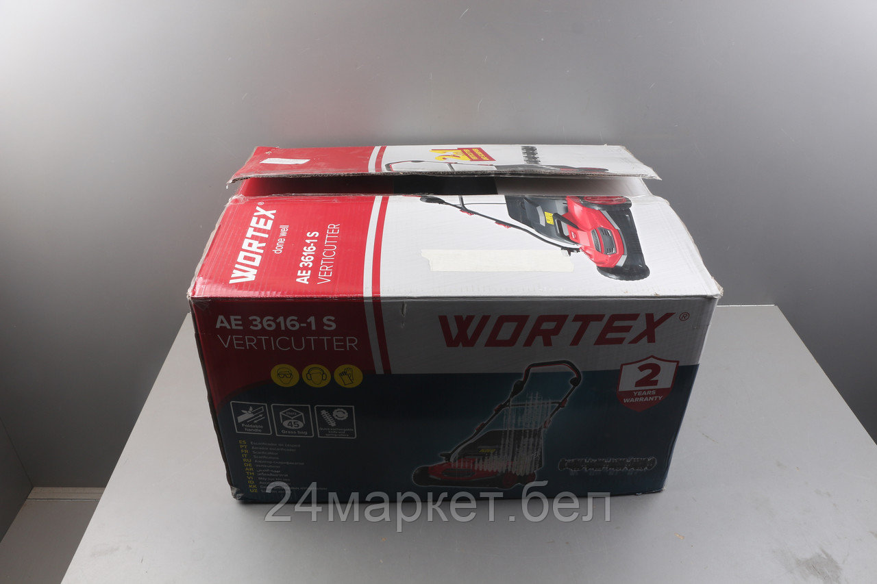 Аэратор/скарификатор WORTEX AE 3616-1 S 1500 Вт, шир. 36 см, ножи/скобы уцененный (0044268250) б/у