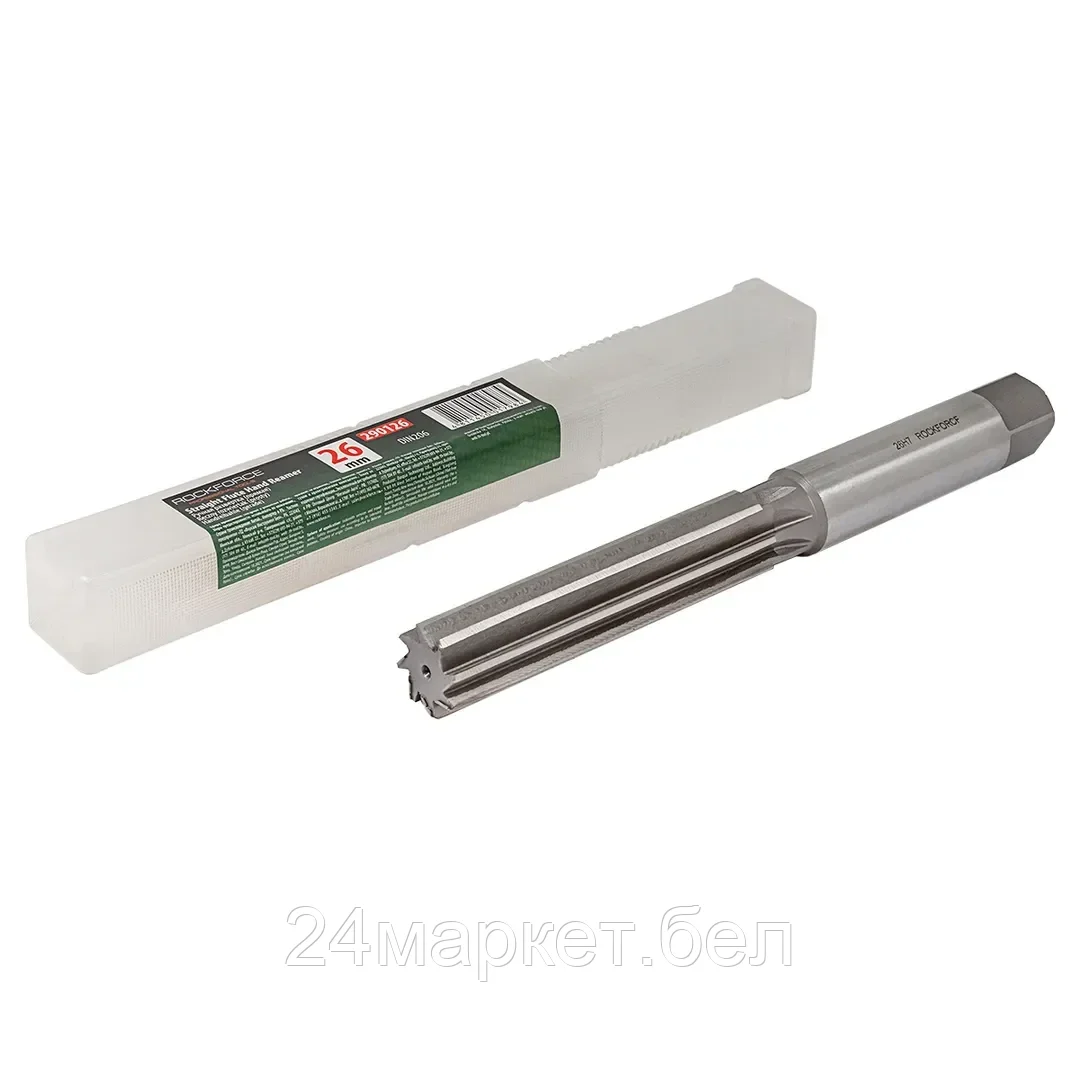 Развертка ручная (прямая) 26мм Profi, в пластиковом футляре Rock FORCE RF-290126