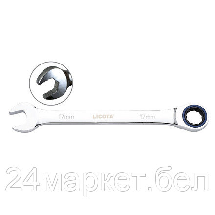 Licota ARW-76M32 Ключ комбинированный трещоточный 100 зубьев 32 мм