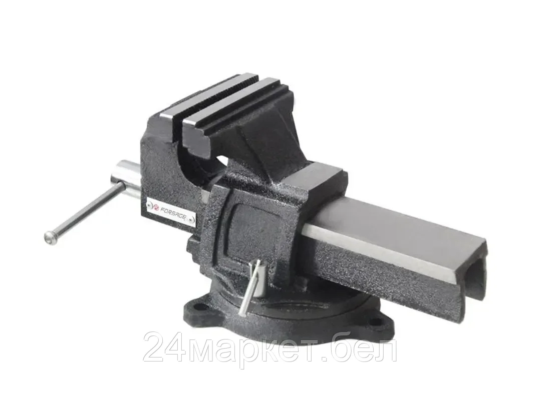 FORSAGE Тиски стальные усиленные поворотные с наковальней 5"-125мм Forsage F-6540905