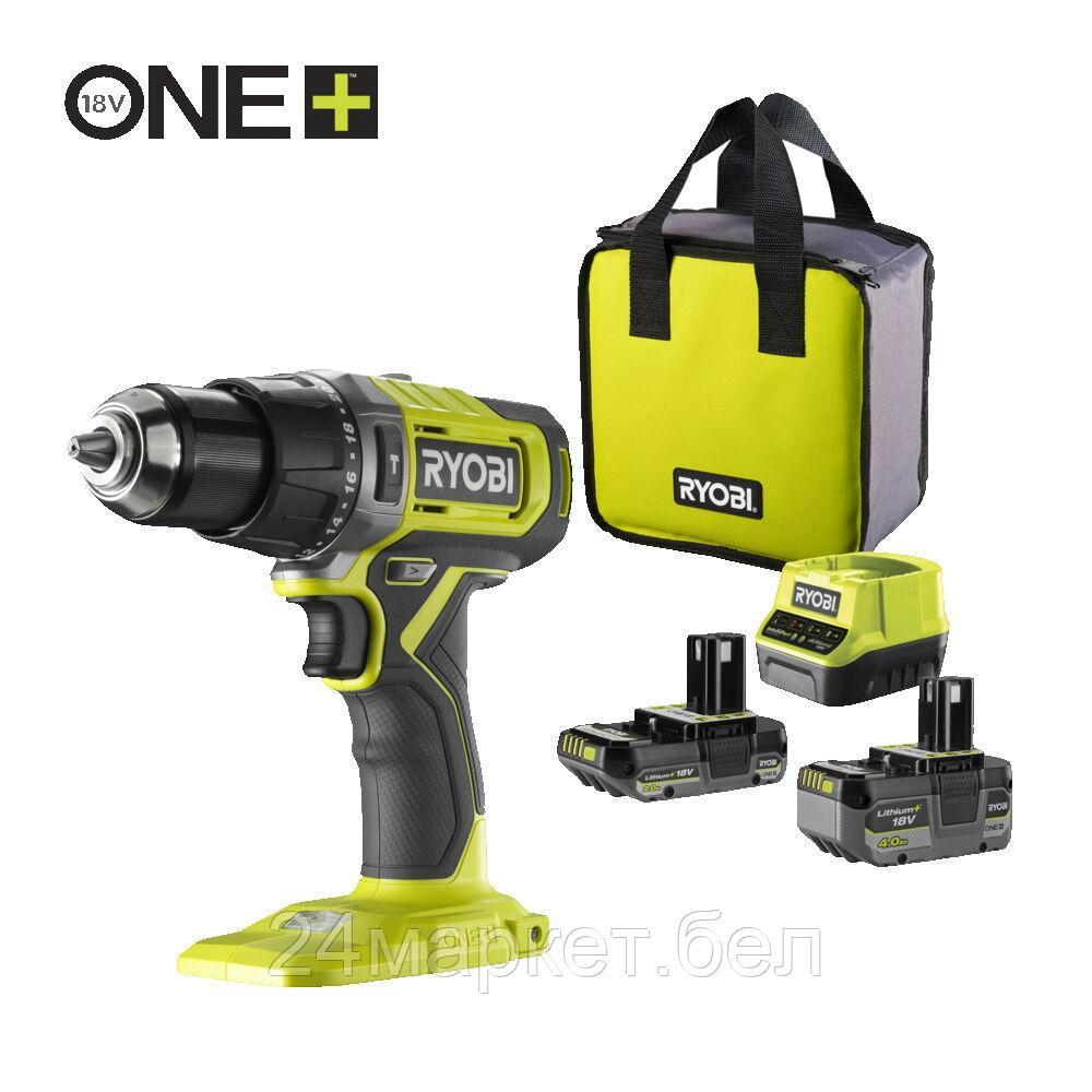 Ударная дрель-шуруповерт Ryobi RPD18-2C42S 5133005525 (с 2-мя АКБ 2 Ач+4 Ач, сумка)