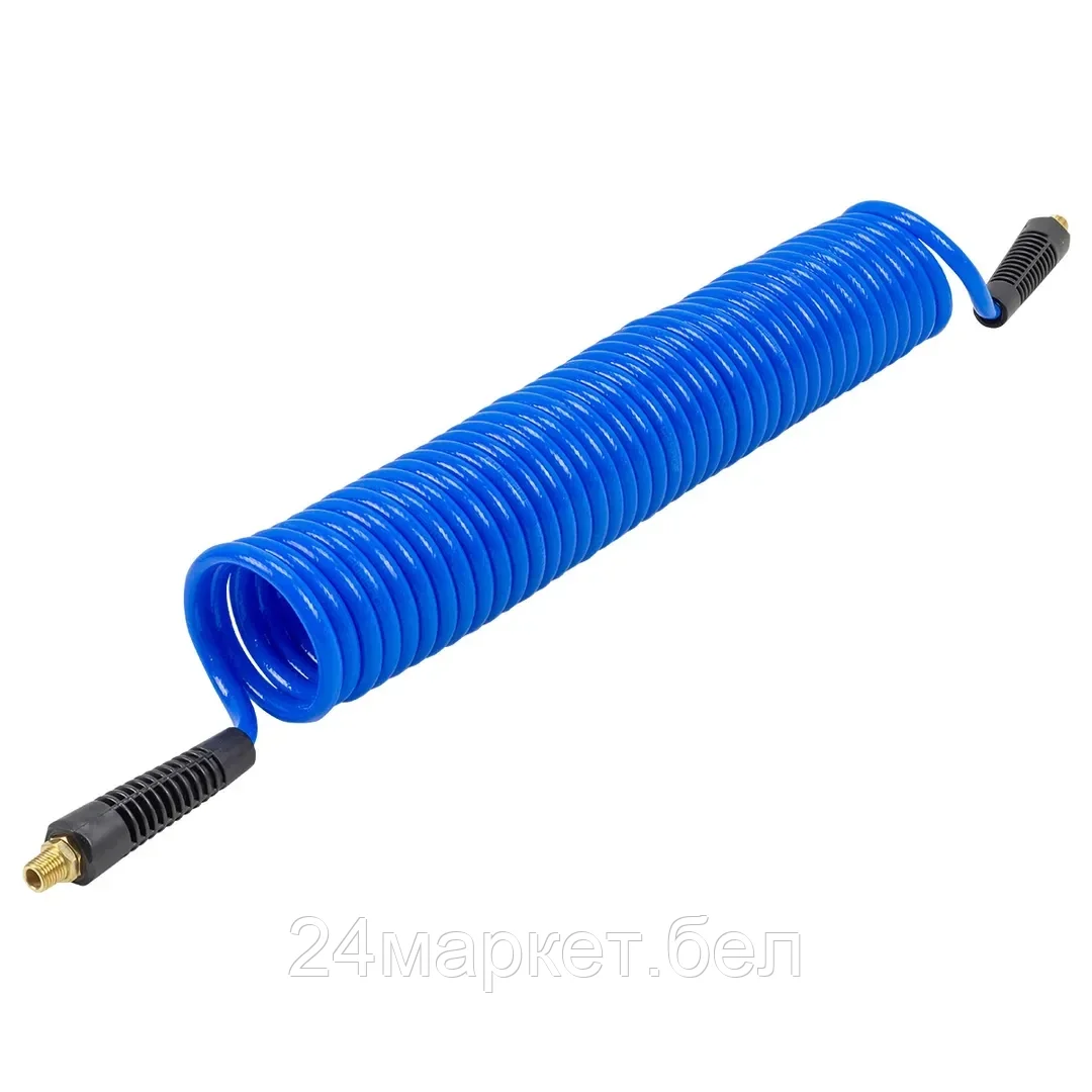 F-AHC-48B Forsage Шланг витой полиуретановый 6.5мм х 10мм х 10м с резьбовыми наконечниками 1/4"