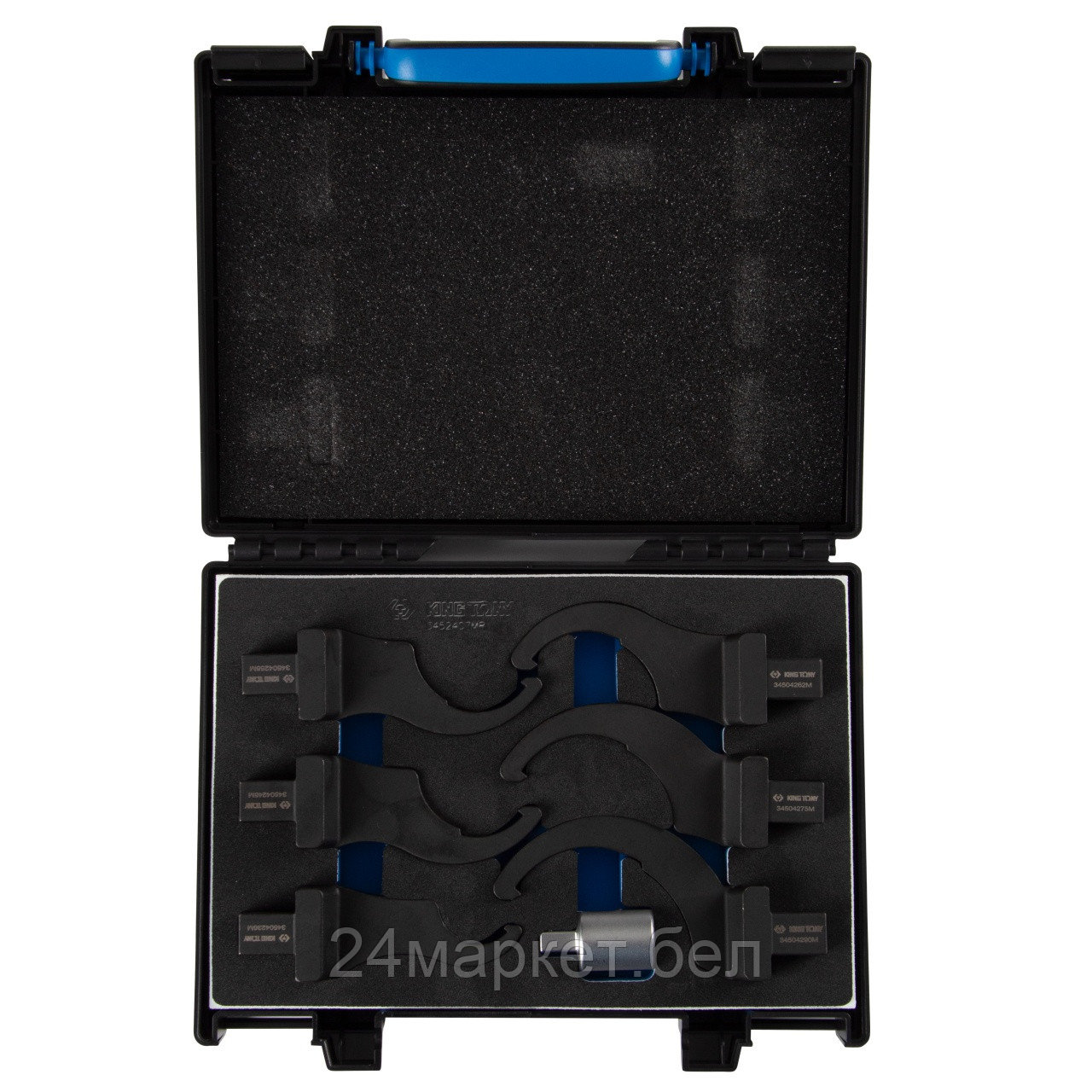 KING TONY 3452407MR KING TONY Набор насадок радиусных серии "FIT", 36-90 мм, 7 предметов, кейс