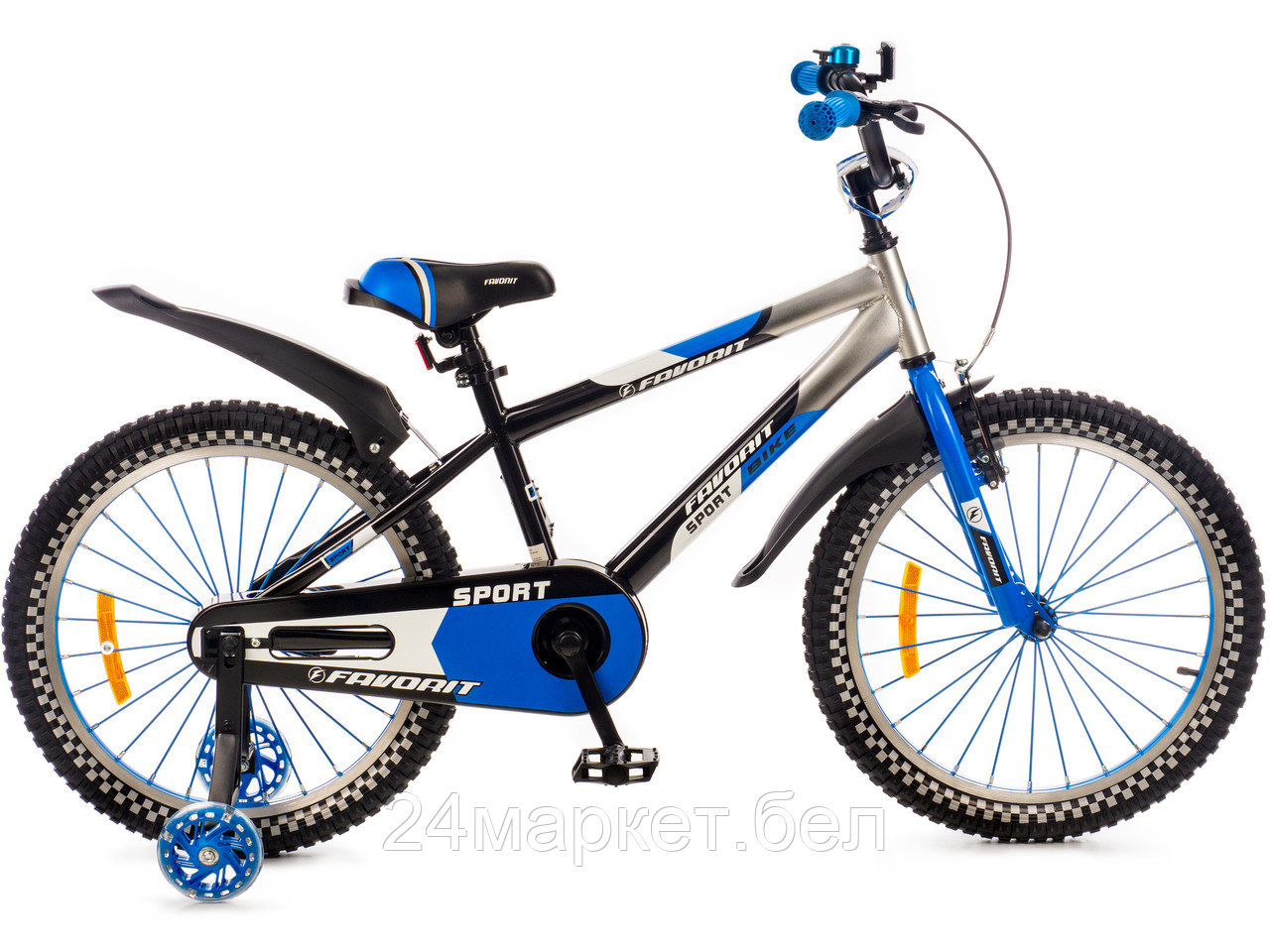 Детский велосипед Favorit Sport 20 SPT-20BL2 (черный/синий)