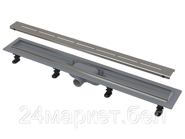 Alcaplast Чехия Водоотводящий желоб с порогами из нержавеющей стали для перфорированной решетки, Alcaplast (Водоотводящий желоб с порогами из нержавеющей стали для пе