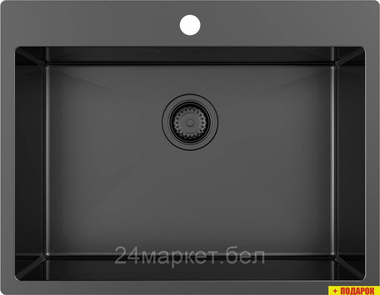 Кухонная мойка ZorG ZRN 5075 Premium PVD Gunblack