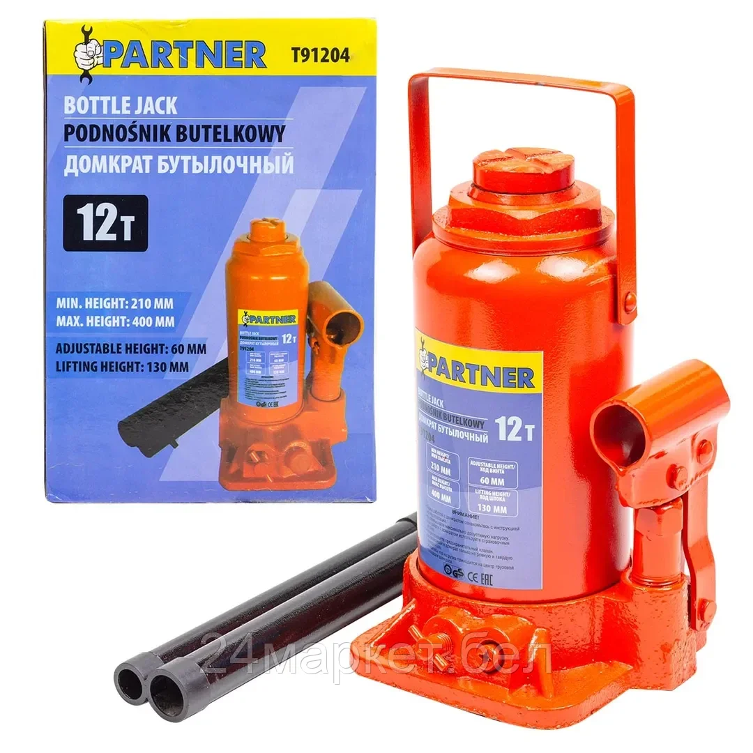 Бутылочный домкрат Partner PA-T91204 (12т)