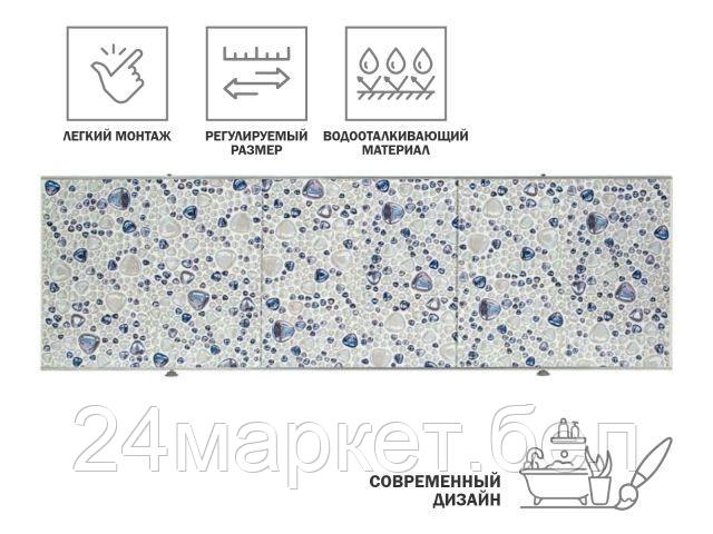 Экран под ванну 1,7 м, в алюминиевом профиле, PERFECTO LINEA