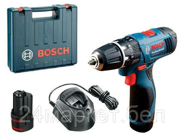 Дрель-шуруповерт Bosch GSB 120-LI Professional 06019G8100 (с 2-мя АКБ, кейс)