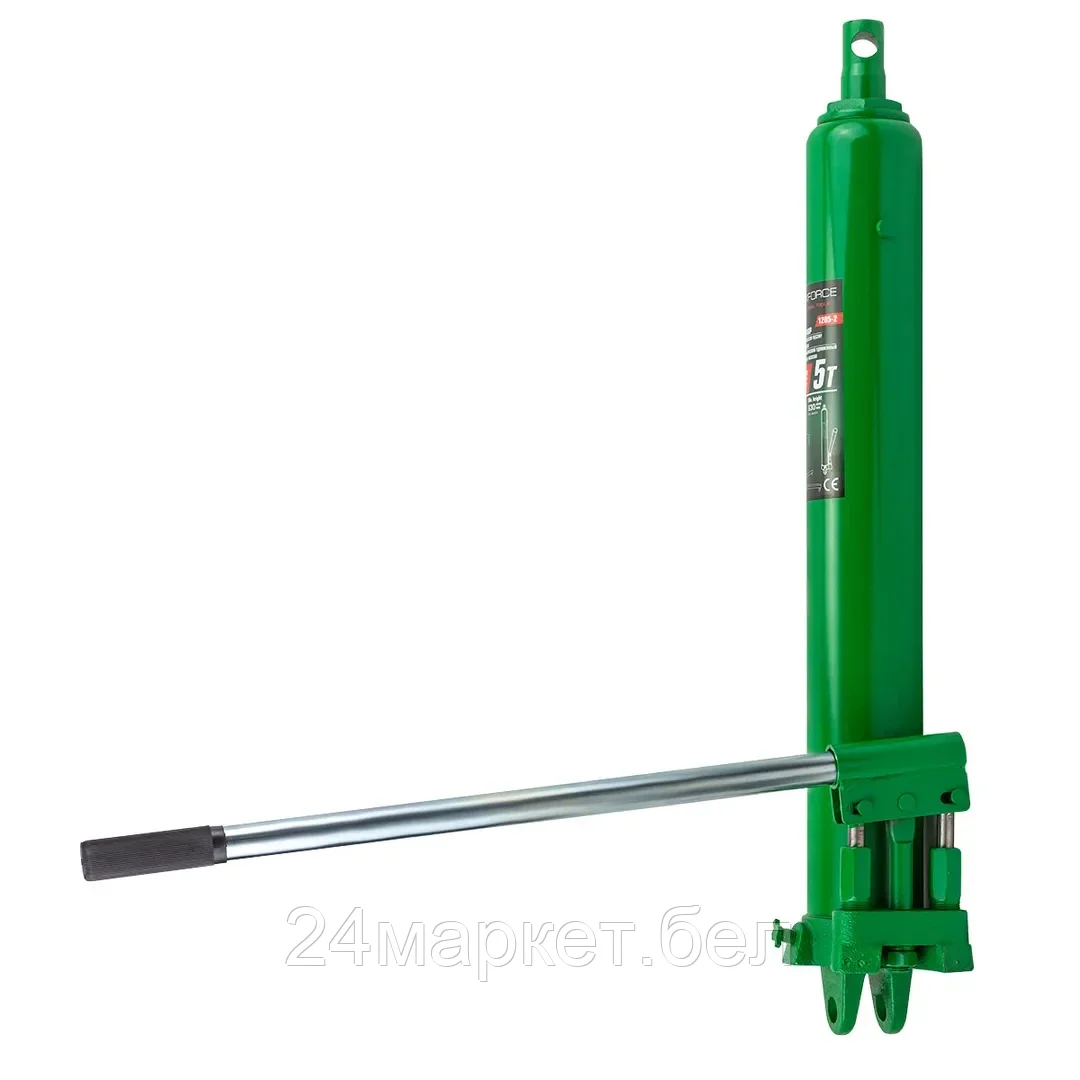 Цилиндр гидравлический удлиненный с двухштоковым насосом, 5т (общая длина - 660мм, ход штока - 500мм) Rock FORCE RF-1205-2