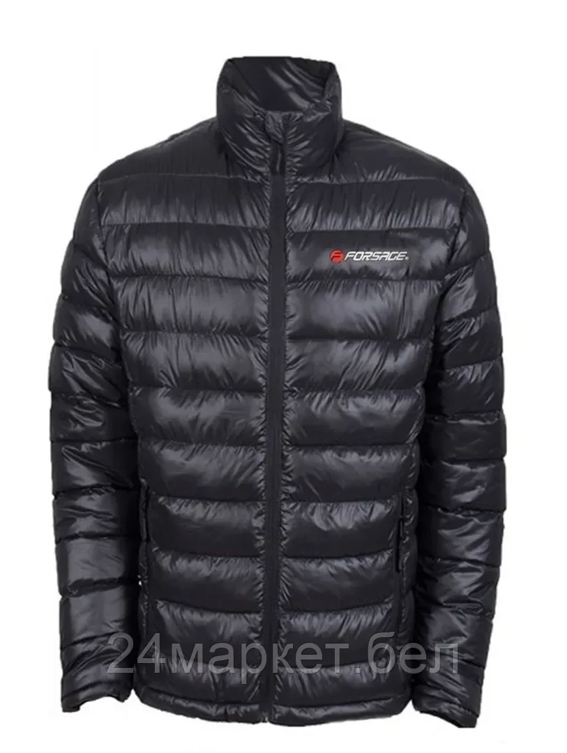 FORSAGE Куртка болоньевая с электроподогревом водоотталкивающая(р.46-48, черная, АКБ:5V, 2A, от 10000 mAh, 3 режима нагрева, АКБ не комплектуется) Forsage TNF-14(M)