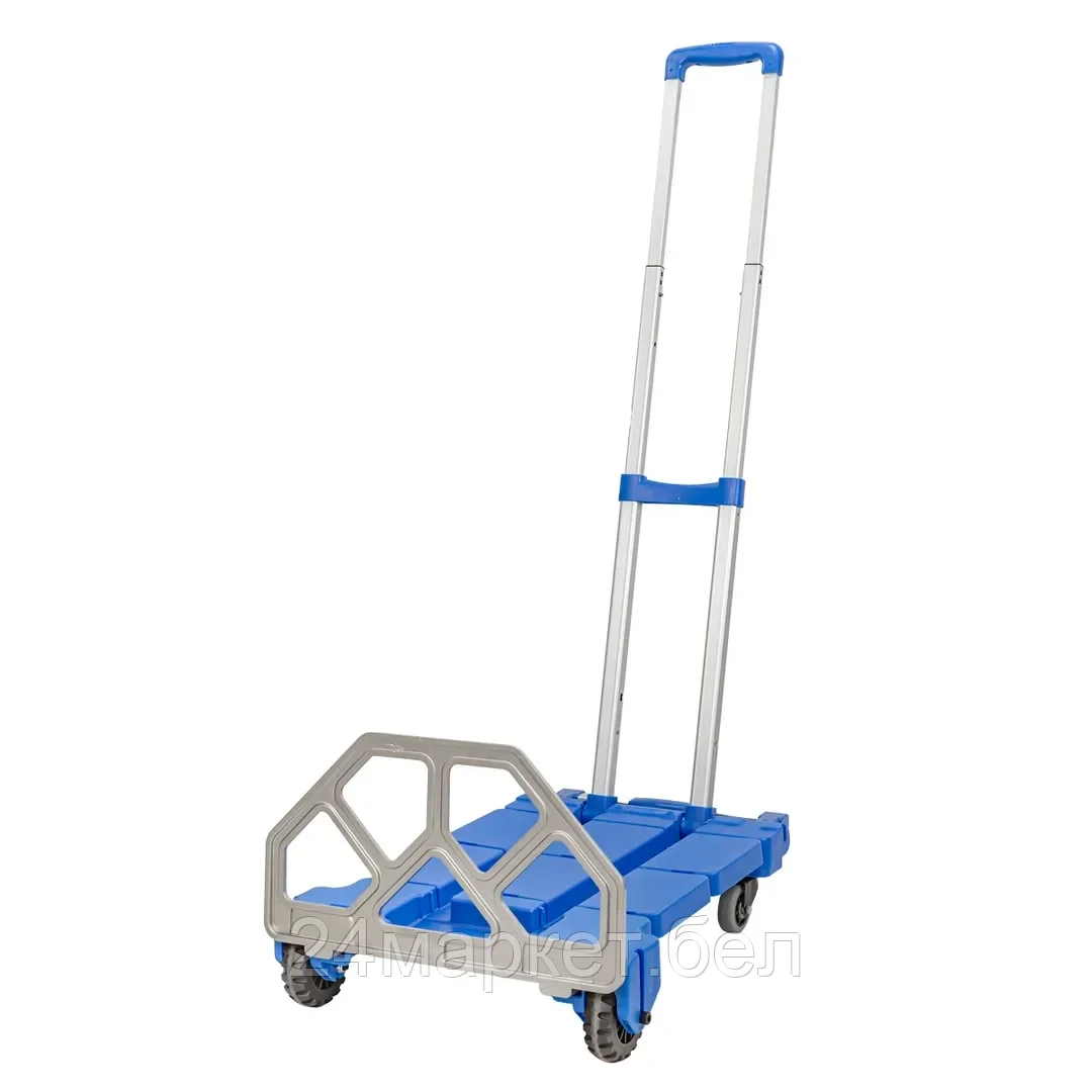 Тележка складная платформенная/для багажа с телескопич. ручкой+набор эластичных шнуров(в разложенном виде:53х43х110см,в сложенном:59х43х13см,г/п200кг) Forsage F-L022