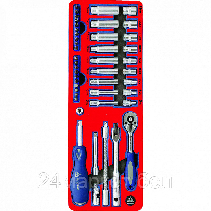 Набор головок слесарных Мастак 5-002045