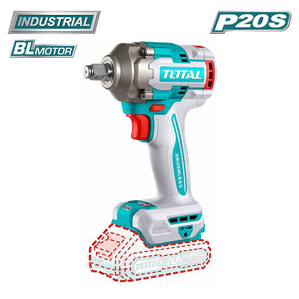 Гайковерт Total TIWLI20401 (без АКБ)