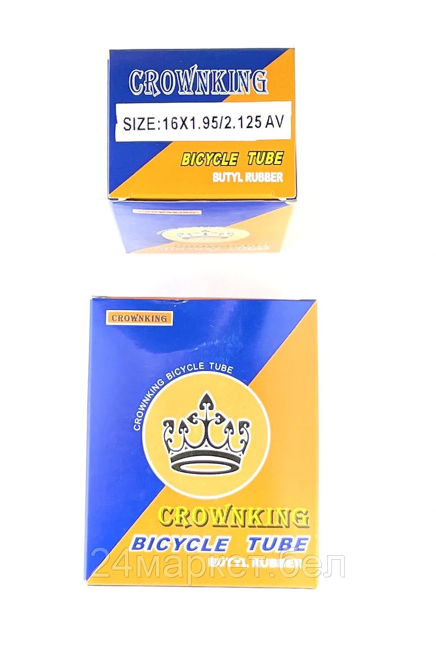Велосипедная бутиловая камера 16X1.95/2.125 дюймов AV, WD-16 Wanda CrownKing