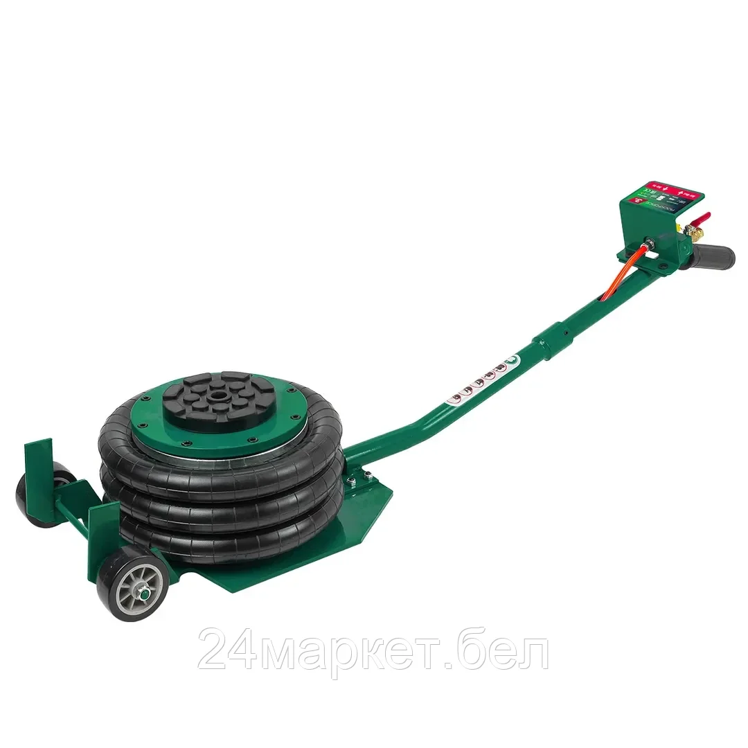 RF-TRA1723 RockFORCE Домкрат подкатной пневматический 3т (h min-145мм,h max-400мм,Ø-255мм)