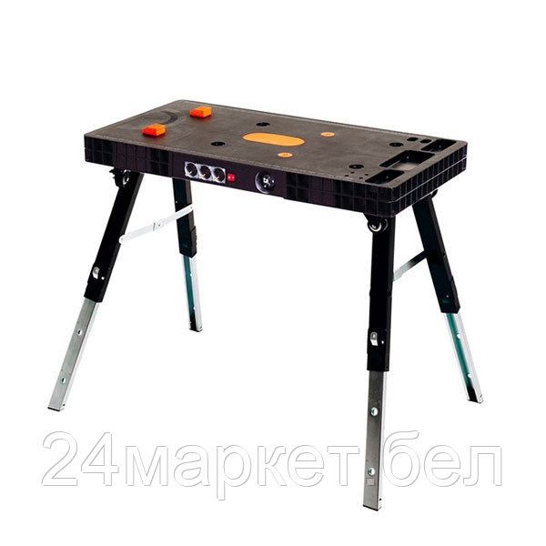 Верстак складной, удлинитель 10м, высота 52/66/80см, раб. пов-ть 94х48см, до 150кг (MFMW-01)