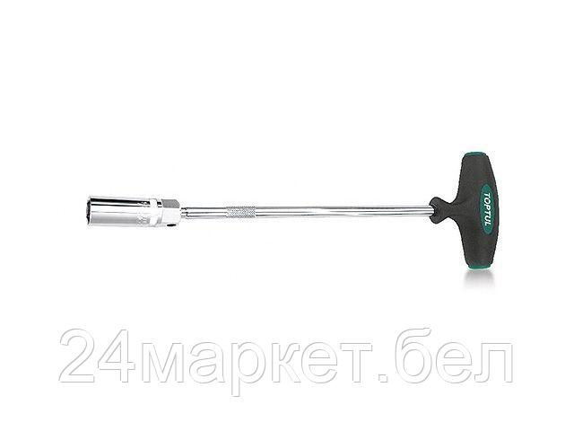 Ключ свечной T-обр. 350мм с магн. шарнирной головкой 16мм TOPTUL CTFB1635