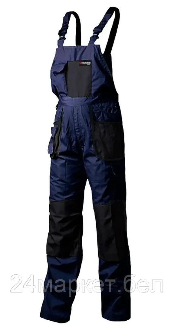 FORSAGE Полукомбинезон рабочий со вставками,11карманов(L/52,обхват груди:104-108,обхват талии:80-88,рост:176-82см;полиэстер/хлопок:65/35%;плот. ткани-267g/m2) Forsage WCL01-L