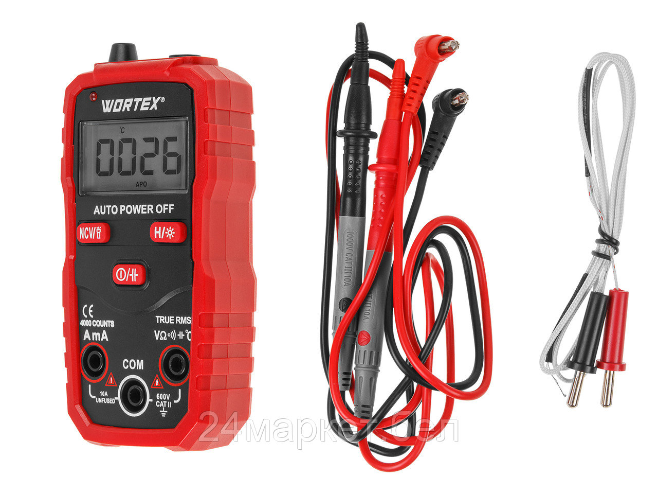 Мультиметр цифровой WORTEX AM 1009