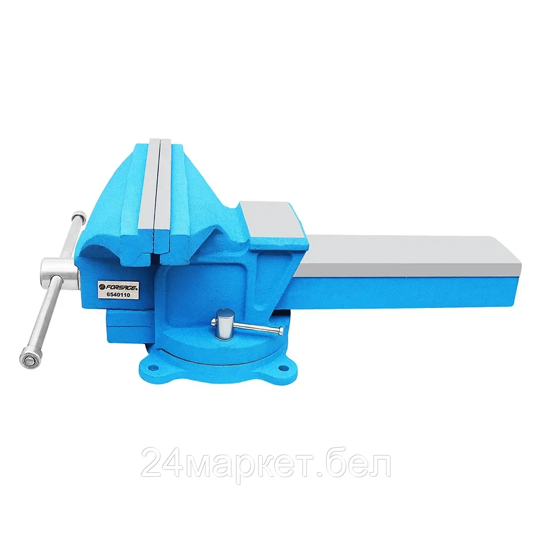 F-6540110 Forsage Тиски стальные поворотные с наковальней 10" (250мм)