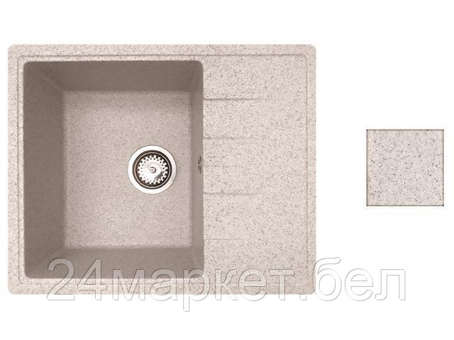 Мойка кухонная из искусственного камня PLATINUM гранит 570х465 mm, AV Engineering