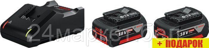 Аккумулятор с зарядным устройством Bosch GBA 18V+GAL 18V-40 Professional 1600A019S0 (18В/4 Ah + 14.4-18В)