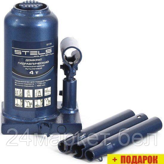 Бутылочный домкрат Stels 51116 4т