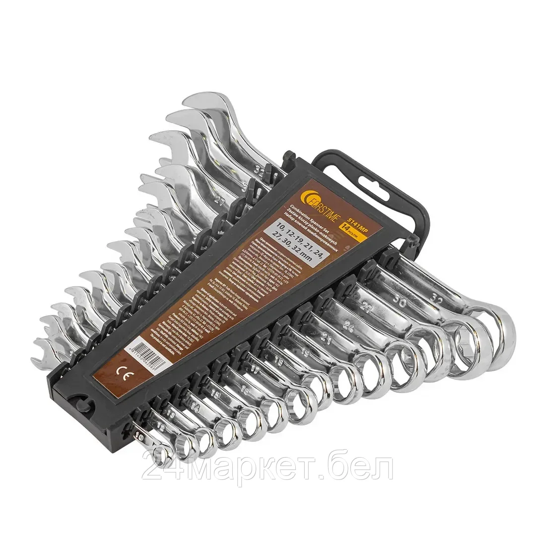 Набор ключей комбинированных 14 пр. (10,12-19,21,24,27,30,32мм) FORSTIME FT-5141MP