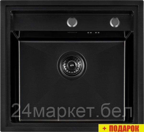 Кухонная мойка ARFEKA Eco AR 520*490 Black PVD Nano