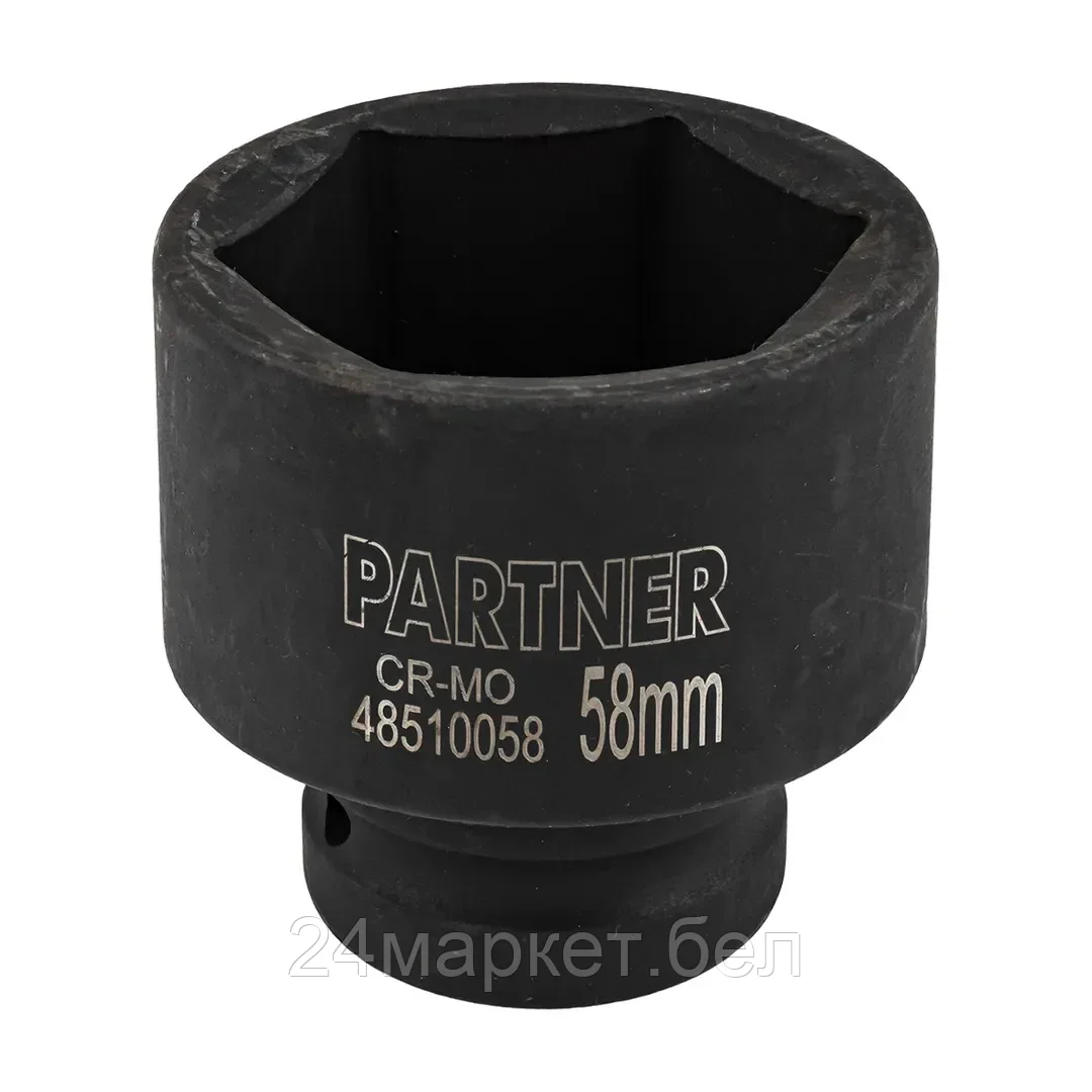 Головка ударная глубокая, 58мм (6гр) 1" PA-48510058
