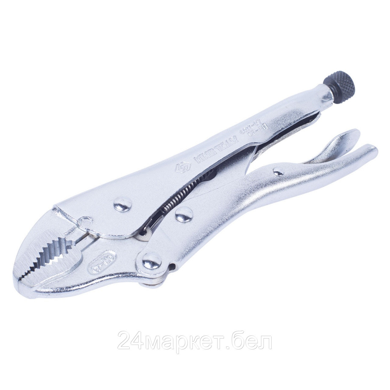 KING TONY 6011-07R KING TONY Зажим с фиксатором 180 мм, с закругленными губками